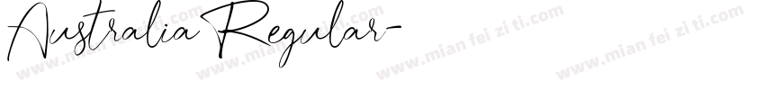 Australia Regular字体转换